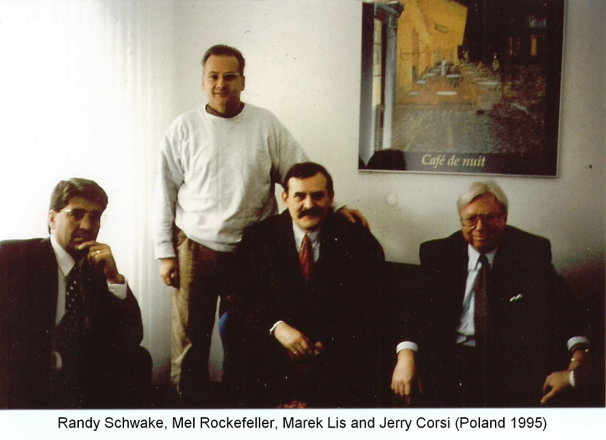 A group of men posing for a photo AI-generated content may be incorrect.